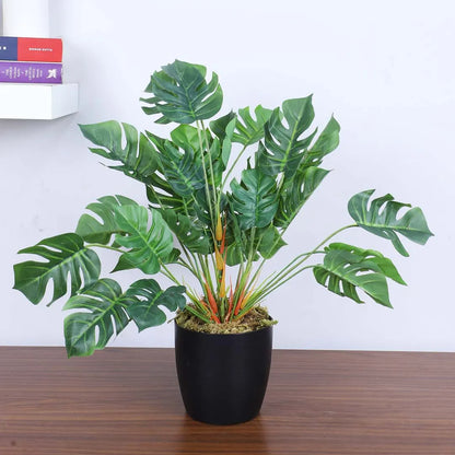 Tropical Monstera Potted Plant - Artificial Plant