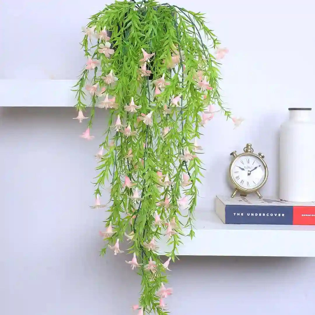 String of Pearls Hanging Plant with Pot for Decor - Artificial Plant