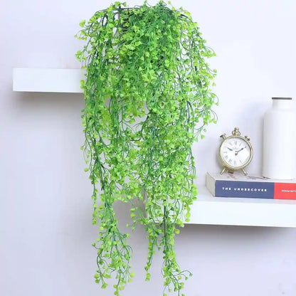 String of Pearls Hanging Potted Plant for Shelf Decor - Artificial Plant