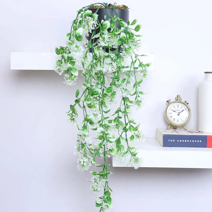 Hanging Plant with Pot for Living Spaces - Artificial Plant