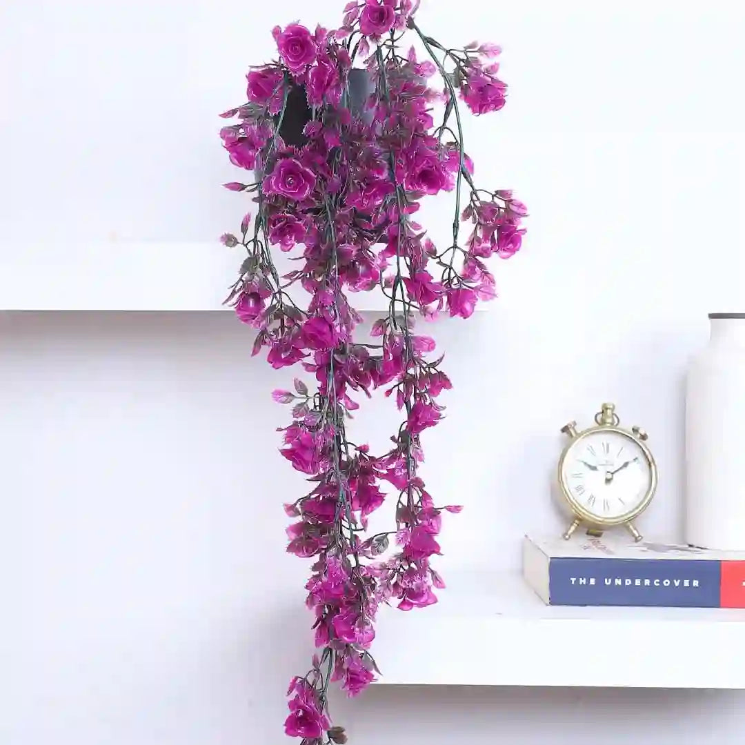 Hanging Plant with Pot for Living Spaces - Artificial Plant