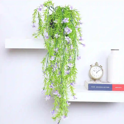 String of Pearls Hanging Plant with Pot for Decor - Artificial Plant