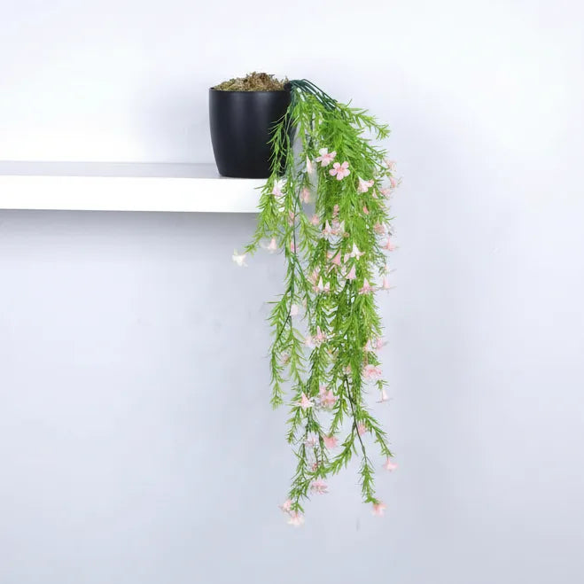 String of Pearls Hanging Plant with Pot for Decor - Artificial Plant