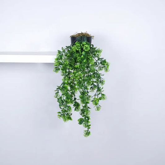 Hanging Plant with Pot for Living Spaces - Artificial Plant