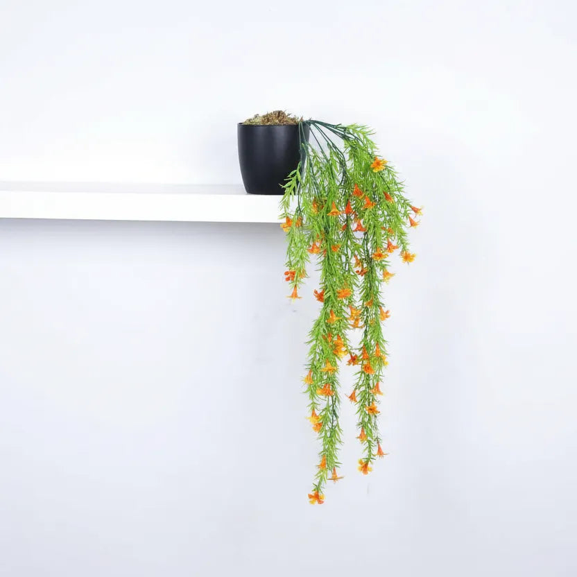 String of Pearls Hanging Plant with Pot for Decor - Artificial Plant