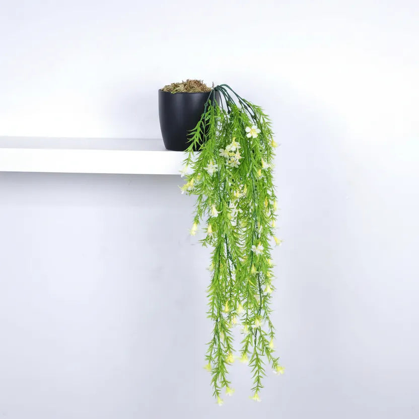 String of Pearls Hanging Plant with Pot for Decor - Artificial Plant