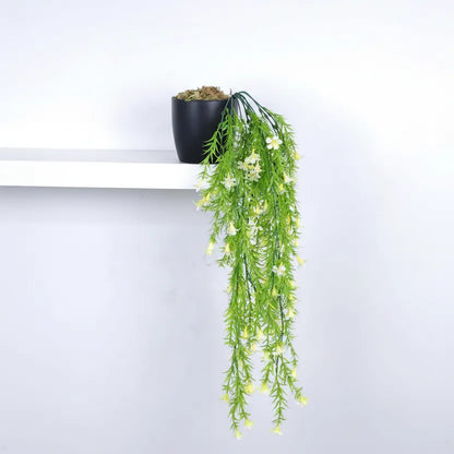 String of Pearls Hanging Plant with Pot for Decor - Artificial Plant