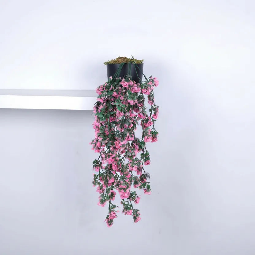 Hanging Plant with Pot for Living Spaces - Artificial Plant