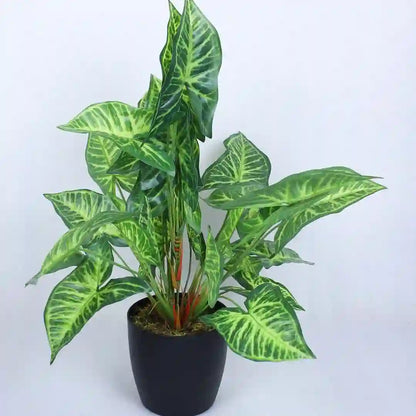 Caladium Leaf Potted Plant - Artificial Plant