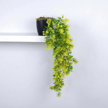 Hanging Plant with Pot for Living Spaces - Artificial Plant