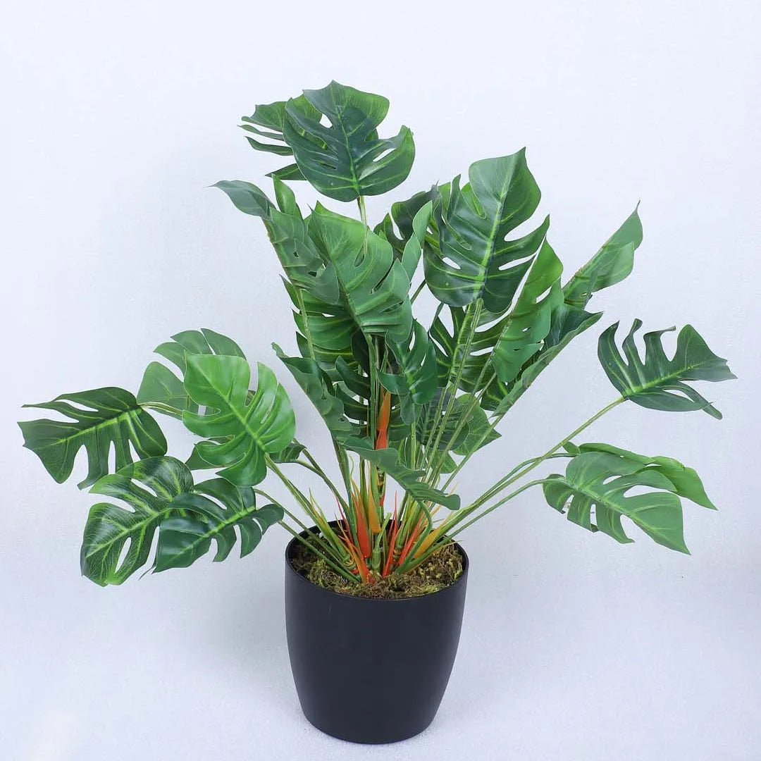 Tropical Monstera Potted Plant - Artificial Plant