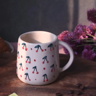 Blooming Cherry Bliss Handcrafted Mug