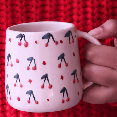 Blooming Cherry Bliss Handcrafted Mug