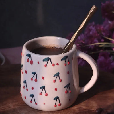 Blooming Cherry Bliss Handcrafted Mug