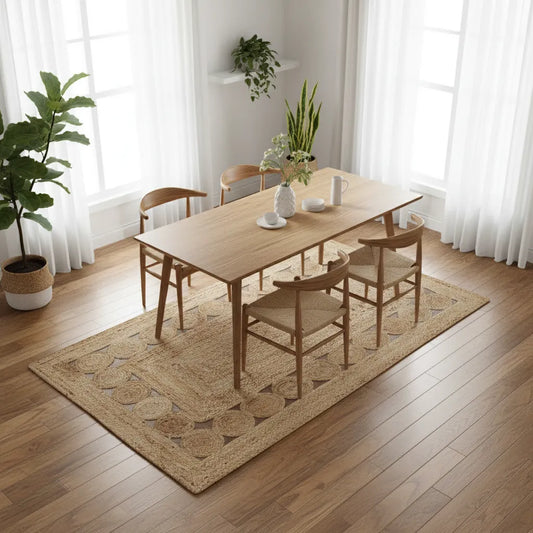 Classic Natural Braided Jute Carpet & Runner