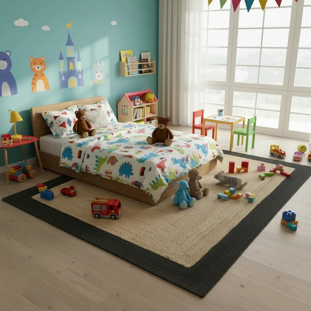 Vintage Style Eco-Friendly Handmade Jute Rug