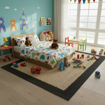 Vintage Style Eco-Friendly Handmade Jute Rug