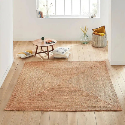 Hand-Braided Jute Rug for Charming Cozy Decor