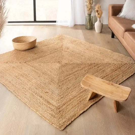 Hand-Braided Jute Rug for Charming Cozy Decor