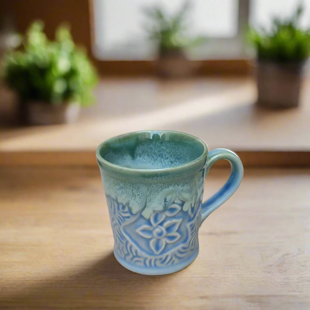 Cloudy Day Turquoise Mug - 250 ml