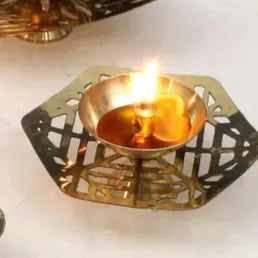 Modern Golden Festive Brass Diya Pots - Multiple Design options