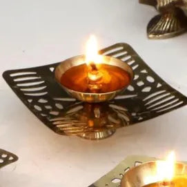 Modern Golden Festive Brass Diya Pots - Multiple Design options