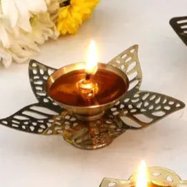 Modern Golden Festive Brass Diya Pots - Multiple Design options