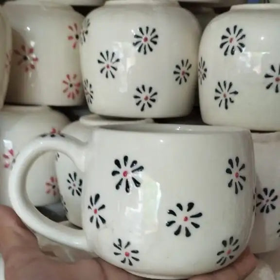 Petal Pop Colorful Ceramic Mug - 200 ml