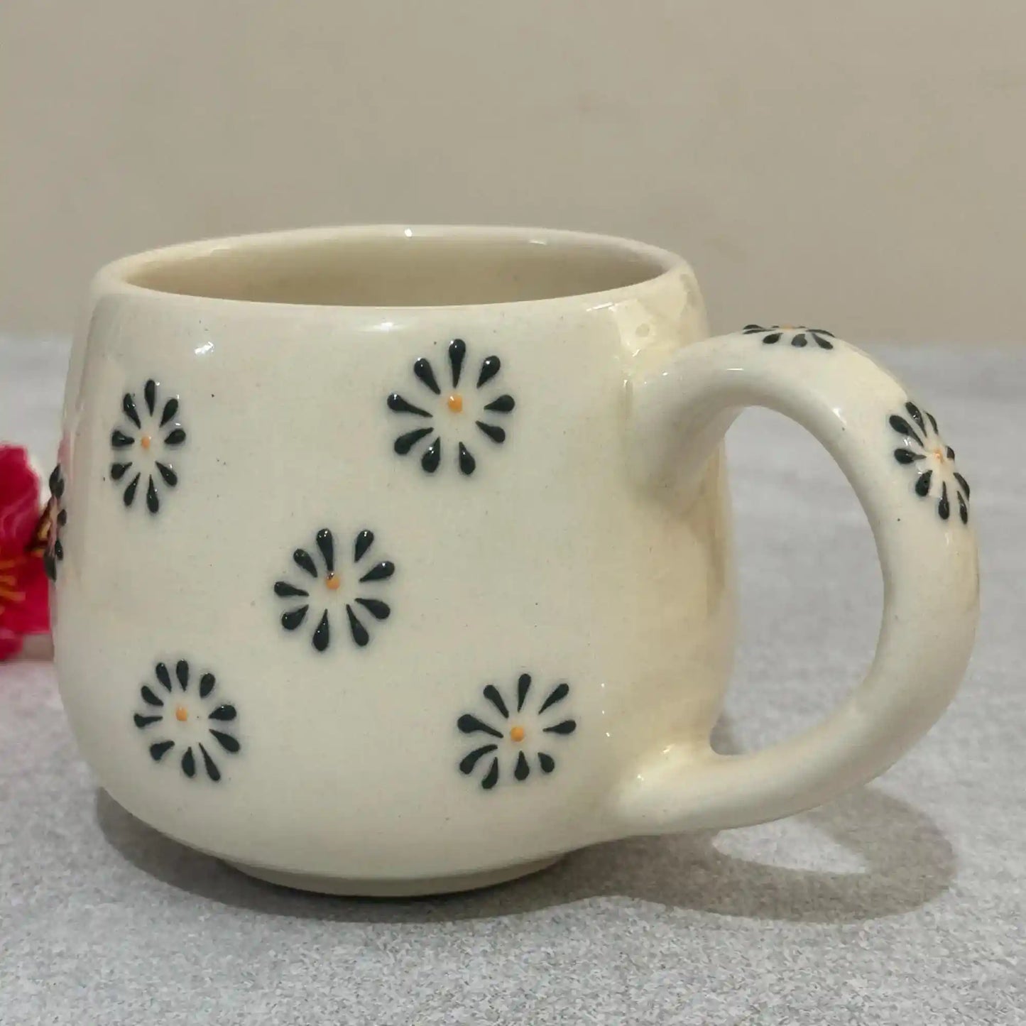 Petal Pop Colorful Ceramic Mug - 200 ml