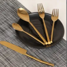 Luxe Gold Stainless Steel Cutlery - Set of 5