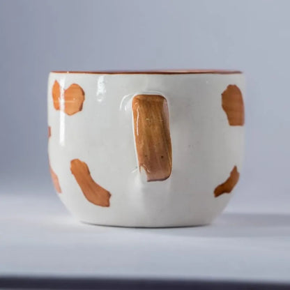 Playful Puppy Hand-painted Ceramic Mug