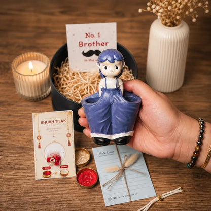 Official Hero Rakhi Gift Hamper with Pen Stand