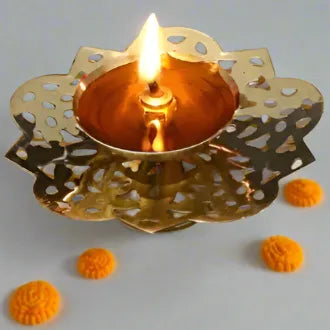 Modern Golden Festive Brass Diya Pots - Multiple Design options