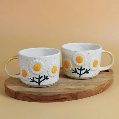 Sun-Kissed Daisies Ceramic Mug
