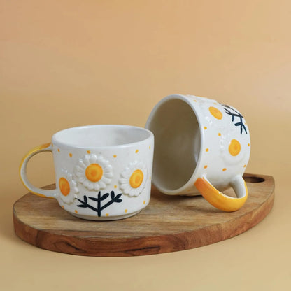 Sun-Kissed Daisies Ceramic Mug