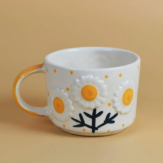 Sun-Kissed Daisies Ceramic Mug