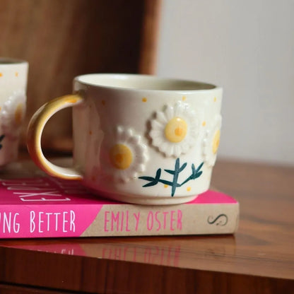 Sun-Kissed Daisies Ceramic Mug