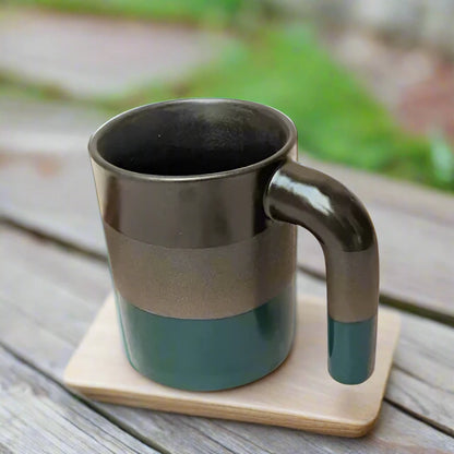 Rustic Charm Tri-Colored Mug - 300 ml