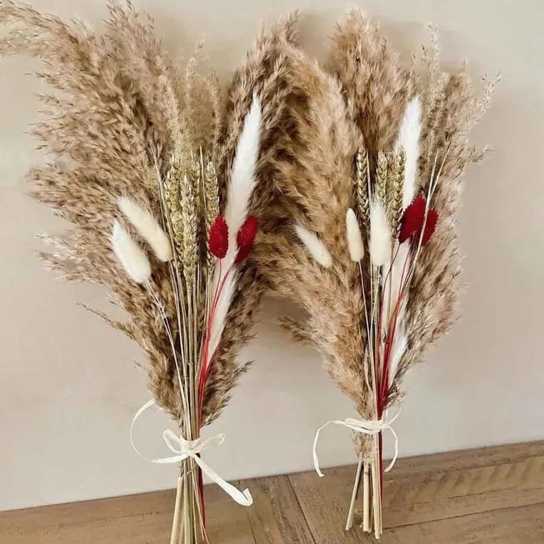 Natural Dried Leaves Artificial Flower - 1 Bunch