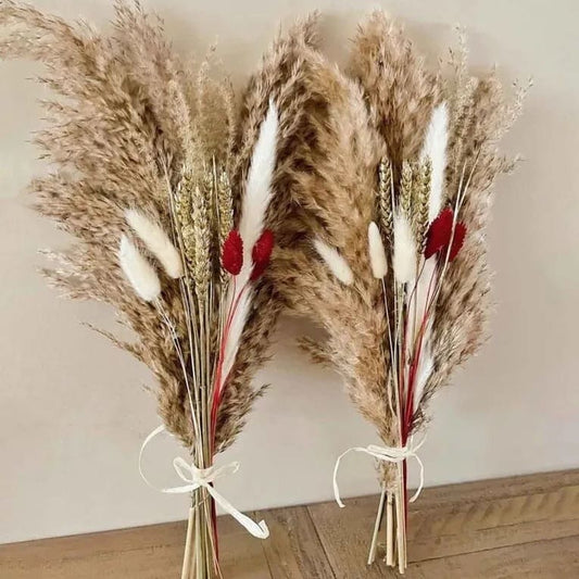 Natural Dried Leaves Artificial Flower - 1 Bunch