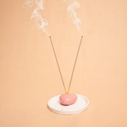 HeartGlow Ceramic Agarbati Incense Stand Holder