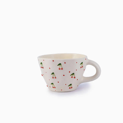 Cherry Bliss Handcrafted Mug - 240 ml