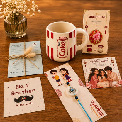 Rakhi Gift Hamper with Diet Coke Ceramic Mug