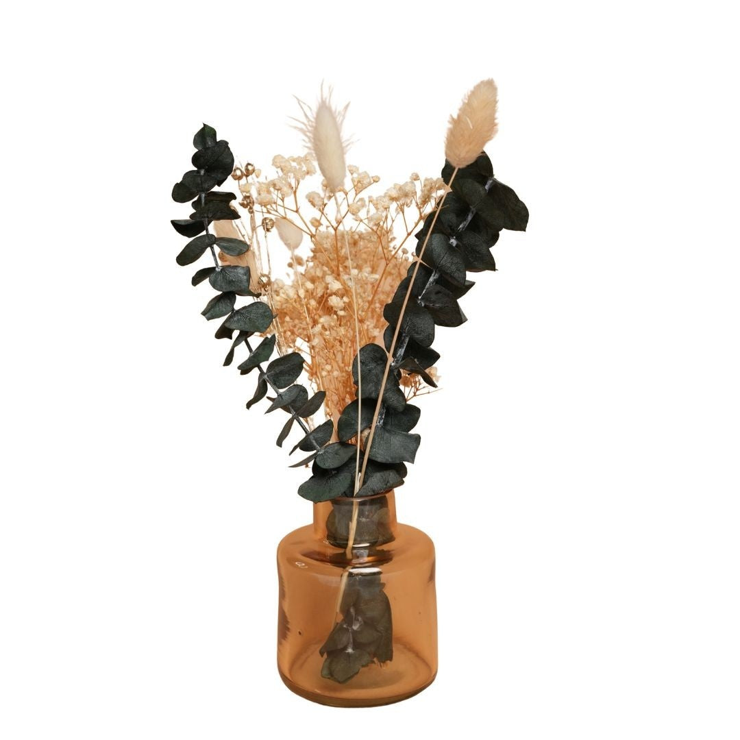 Little Blossom Dried Flower Glass Vase Gift Box