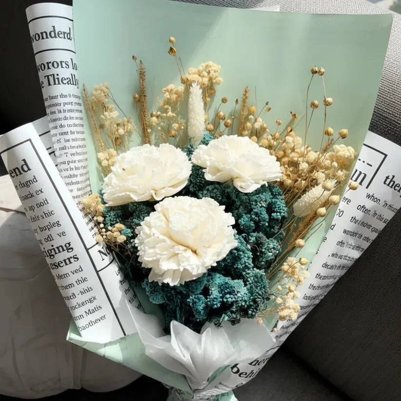 Turquoise Treasure Assorted Dried Flower Bunch