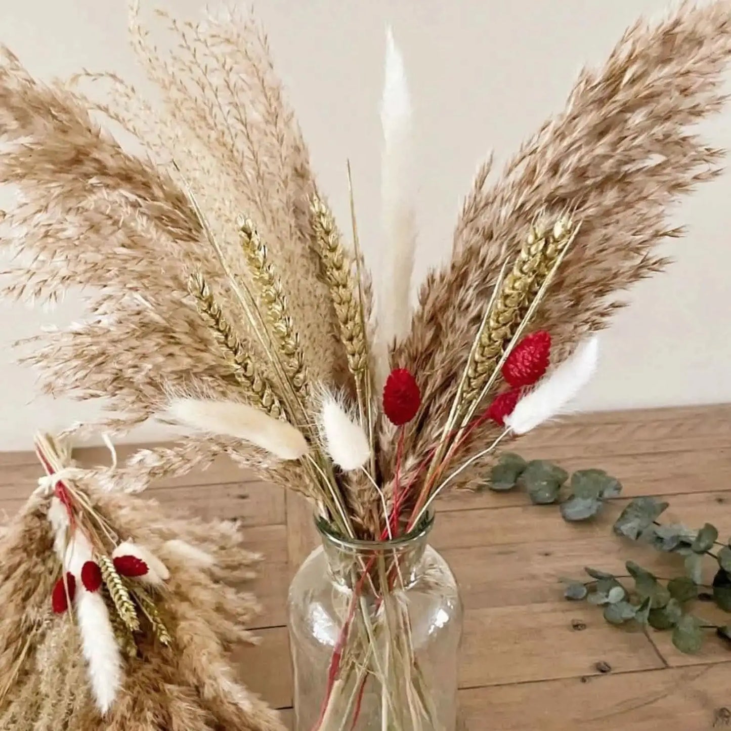 Natural Dried Leaves Artificial Flower - 1 Bunch
