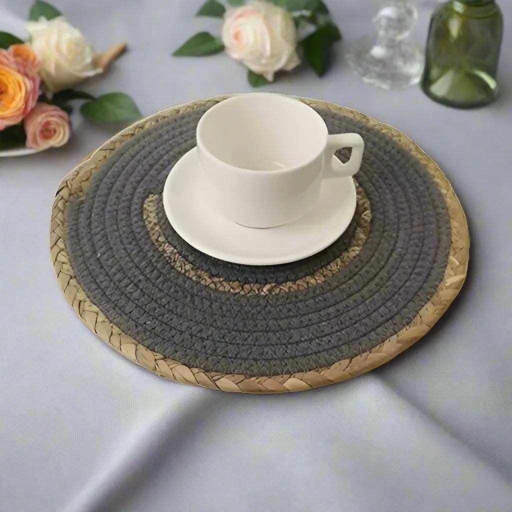 Dining Delight Grey Placemats - 12 inch - Sets of 2, 4, 6