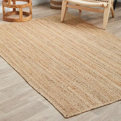 Natural Braided Jute Rug - Handmade & Eco-Friendly