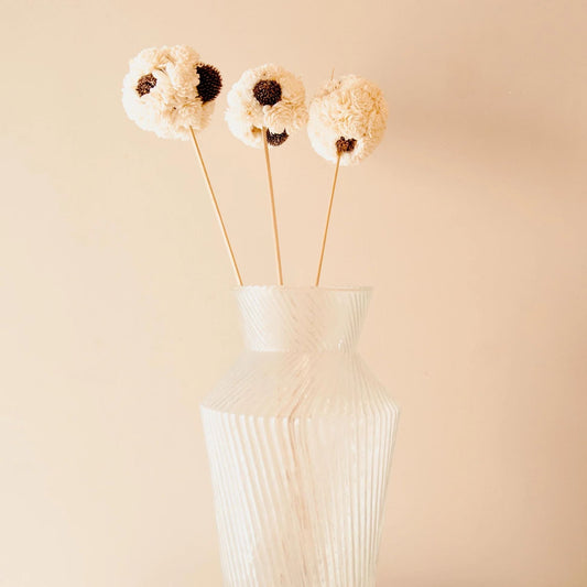 Handmade Sola Flower Ball Sticks Decor - Set of 3