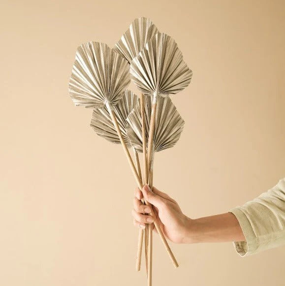 Round Palm Leaves Dried Flower Home Decor